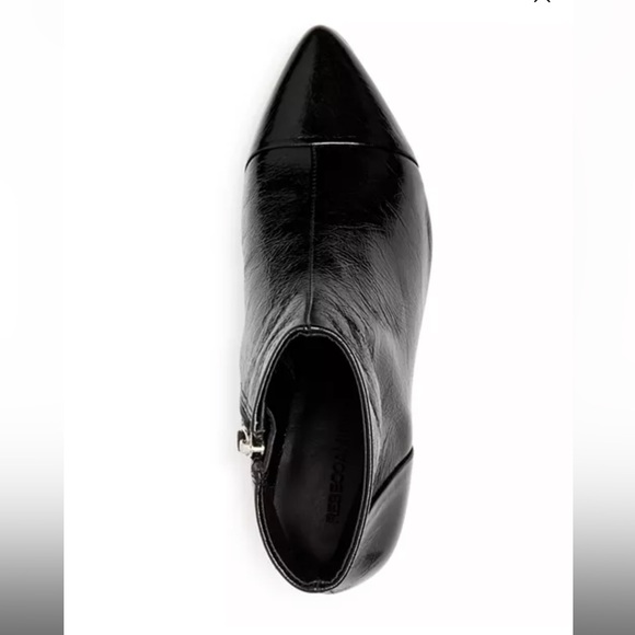 REBECCA MINKOFF Black Leather Booties. - Picture 3 of 7